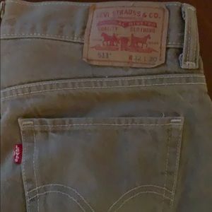 Levi’s 511 Tan denim jeans W32 L30